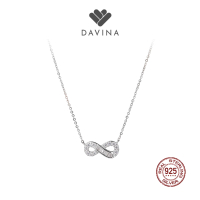 DAVINA Ladies Infina Necklace Sterling Silver 925 - Kalung Wanita Perak S925 Infinity