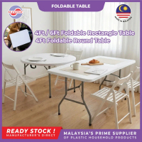 4ft / 6ft MEJA LIPAT | FOLDABLE TABLE | SIMPLE DINING TABLE | OUTDOOR HEAVY DUTY BANQUET TABLE | MUL