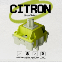 Noir Switch Citron Linear 58g Factory Lubed 5 Pin PCB Mount for Mechanical Keyboard