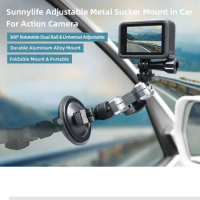 Action Camera Car Suction Cup Adapter Window Glass Mount for GoPro Hero 9 8 Osmo Pocket 1/2 Fimi Palm Sucker Car Holder Mount
