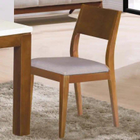 【obis】喬伊柚木餐椅/餐桌椅/實木餐椅（灰亞麻紋皮）