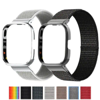 Nylon Strap Case Protector For Redmi Watch 3 Active Bracelet For Mi Watch lite Wrist Band Redmi Watch 2 Lite Metal Cover Frames