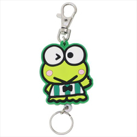 日貨 大眼蛙 鑰匙圈 伸縮 悠遊卡 學生證 包包吊飾 三麗鷗 SANRIO 鑰匙扣 正版 J00015000