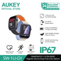 AUKEY SmartWatch 1 Ultra 1'96\ Amoled Display IP67 Waterproof With 2 Sided Magnetic Stripe SW-1U"