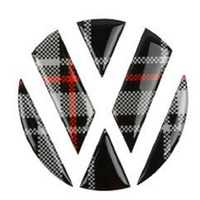 VW LOGO貼 蘇格蘭立體水晶浮標車頭標誌 polo golf tiguan 車標凹槽貼 沂軒精品 A0064-5