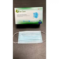 ONECARE EMBOS Masker Earloop 3ply Ear loop Disposable Kemenkes 1 Box isi 50 pcs Ready One Care PREMI