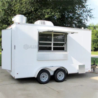 CE Concession Outdoor Food Trailer Taco Waffle House Vending Cart Hot Dog BBQ Kitchen Buy Mobile Food Truck with Full Kitchen