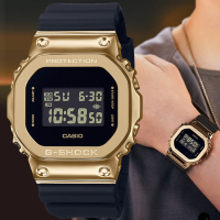 CASIO 卡西歐 G-SHOCK 奢華黑金電子腕錶 女神節 49.6*43.2mm / GM-5600G-9