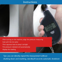 Tire Air Pressure Meter Keychain For Car Truck Auto Motorcycle / Kpa / Bar / c㎡ 4 Units Tire Pressure Gauge AOS