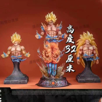 32cm Dragon Ball Z Son Goku Gk Anime Goku Action Figure Pvc Statue Model Figurine Doll Ornament Toy Gift Collection Desk