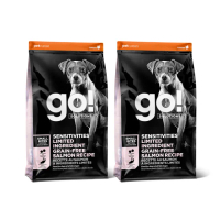 【Go!】低致敏鮭魚-小顆粒 6磅 兩件優惠組 狗狗低敏系列 單一肉無穀天然糧(狗糧 狗飼料 護毛 淚腺 小型犬)