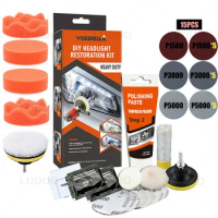 Car Headlight Restoration Polishing Kits Polishing Paste Chemical Brightener Headlamp Repair Light Lens Polisher Refurbish Tool