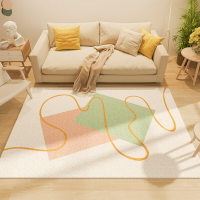 現代北歐風客廳仿羊絨地毯 臥室床邊沙發毯家用茶幾墊大面積腳墊