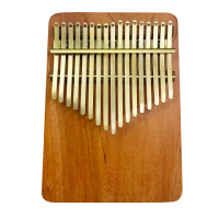 櫸木板式實木搭配鍍鈦金鋼片 板式卡林巴琴 拇指琴 鍍鈦