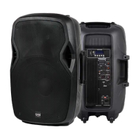 DASN SCF15AQ 15'' Inch 720W Professional Active Plastic Full Frequency DJ Sound Home Theater Audio Speaker With Wheels