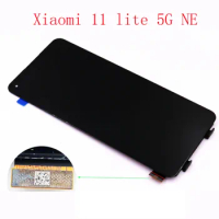 Oleophobic Coating AMOLED Screen for Xiaomi MI 11 Lite 5G NE, Display Touch Screen Digitizer Assembly Replacement, New