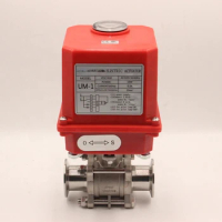 Motorized ball valve ss304 on/off type stainless steel Electric Actuator ball valve