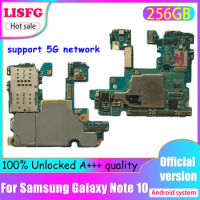 256GB Motherboard For Samsung Galaxy Note 10 Plus N975F N975U N976V N976B NOTE 10 N970U N970F N975FD N970FD Mainboard