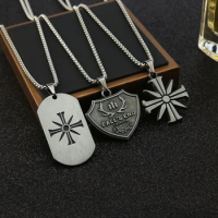 New PS4 Game Far Pendants Necklaces Ares 4 Eden's Gate Choker FARCRY 5 Cult Sunflower Logo Keyring For Men Cry Game Fans Gifts