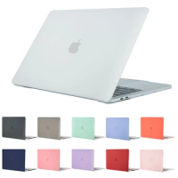 For MacBook Air Pro 13 14 16 Inch case For MacBook M1 Chip A2337 A2338 A2442 2022 Air 13 M2 A2681 Case Touch ID Touch Bar Cover