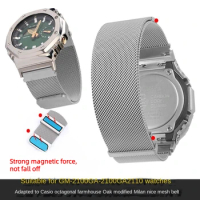For Casio Farm Oak GA2100 GM2100 GA2110 Metal modified watchband GST-B200 Milan mesh stainless steel Strap Watch chain bracelet