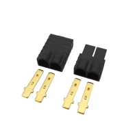 2Pcs TRX Male Female Gold-plated Connector Plug for RC Car Boat Plane Helicopter Brushless ESC Battery Parts