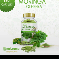 KAPSUL BUBUK DAUN KELOR ORGANIK 180 CAPSULES MORINGA OLEIFERA