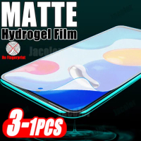 1-3PCS Full Curved Hydrogel Matte Film For Xiaomi Redmi Note 12 12S 11 11S 10 10S 9 9S For Note11S Note12S Gel Screen Protector
