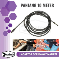 Alat Jepit Kawat Pembersih Saluran Mampet Panjang 5 Meter 10 Meter Adaptor Bor Kawat Sling Pipa Air 