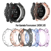 200pcs TPU Protector Case For Garmin Forerunner245M 245 Watch Band Strap Soft Cover Shell For Garmin Forerunner 245 GPS Watch