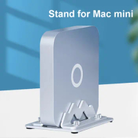 Universal Vertical Stand for Mac Mini Aluminum Alloy Laptop Desktop Stand Anti-Slip Adjustable Computer Holder Apple MAC Mini