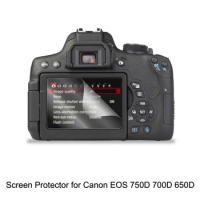 Clear Anti-Scratch LCD Screen Protector Guard Shield Film for Canon EOS 750D 700D 650D Camera Accerrories