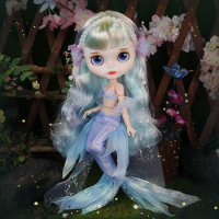 Outfits for Blythe Dolls Mermaid Suit Lace Skirt Cheongsam Suit Refreshing Style Cute Clothes