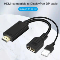 2021 4K 60Hz Compatible to DP Converter Cable 1080P 144Hz Displayport Adapter 2 0b Display Port Cord for Apple TV pro