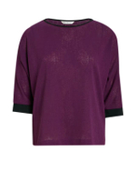 เสื้อยืดเท็กซ์เจอร์ แขนปีกค้างคาว รุ่น CA94P193169 สีม่วง