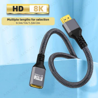 AIXXCO 8K HDMI-Compatible Extension cable Adapter V2.1 Male to Female Connector Extender Support 8K@60Hz, 4K@120Hz, 2K@144Hz