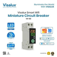 Visalux Miniature Circuit Breaker / MCB Smart Wifi - LED Monitoring Pemutus Sirkuit Pintar Bluetooth