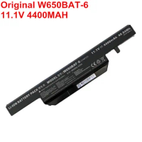 Original Laptop Battery W650BAT-6 11.1V 4400MAH For Clevo W650DC W650RB W650RC For Hasee K610C K650D K750D K570N K710C K590C OEM