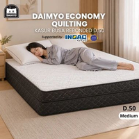 Busamu Kasur Busa Rebonded INOAC Density 50 Tebal 20 cm - Daimyo Economy Kain Quilting 90 x 200