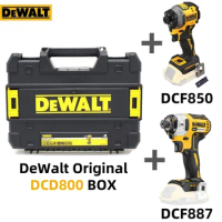 DeWalt Original DCD800 Box Stackable Portable Hardware Box Heavy Duty Tools Case for DCD791 DCD796 DCD996 DCD800 DCF850 DCF887