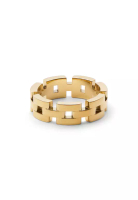 Daniel Wellington 3-Link Ring Gold - Unisex Ring for women and men stainless steel Ring DW Official 