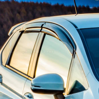 Acrylic PMMA Side Window Deflector Weather Shield Visor Rain Eyebrow Shelter Fit 2003-2020 Honda FIT3 GK5 JAZZ MUGEN Accessories