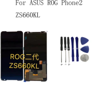AMOLED LCD For ASUS ROG Phone II Phone2 ZS660KL LCD Display Touch Screen Replacement+Tool