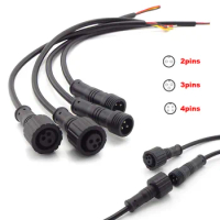 1 Pair 2Pin 3Pin 4Pin IP65 Cable Wire Plug for LED Light Strips Male to Female Led Connector Jack 15mm 20CM Waterproof Cable 3A