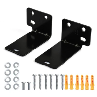 ioio Solid Speaker Stand Soundbar Mount Shelf Metal Mounting Bracket for Soundbar Perfect Addition to Your Theater System