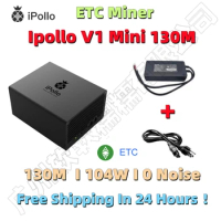 Free Shiping Ipollo V1 Mini Classic Plus 130M/S ETC Miner 270W ( With PSU ) Better Than Antminer E9 pro Innosilicon A10 A10 PRO