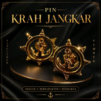 Kopsteken Tanda Kerah Jangkar 1 pasang - Monogram Pelayaran Jangkar - Pin  Cor Jangkar Pelayaran - K