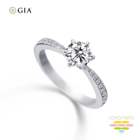 【彩糖鑽工坊】GIA 鑽石 30分 D成色 EX完美車工 六爪鑽石戒指