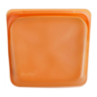 美國Stasher 方形矽膠密封袋-柑橙橘