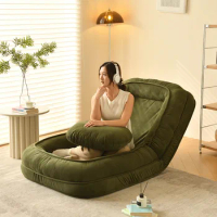 Lazy Sofa Living Room Sofas Sleeping Tatami Living Room Furniture Folding Bedroom Single Recliner Small Bed Solid Wood